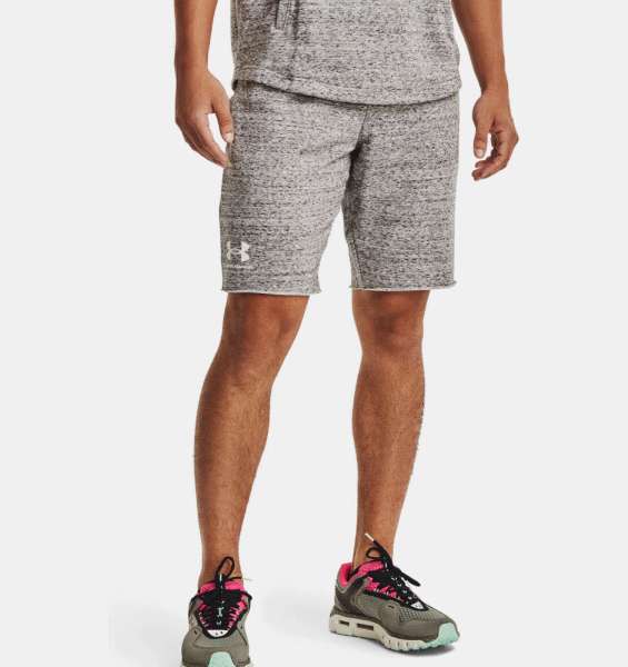 UA RIVAL TERRY SHORT-BLK,Onyx White - Bild 1