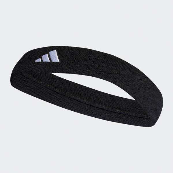 TENNIS HEADBAND,BLACK/WHITE - Bild 1