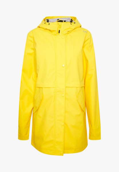 WOMAN RAIN JACKET FIX HOOD W