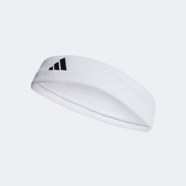 TENNIS HEADBAND,WHITE/BLACK - Bild 1