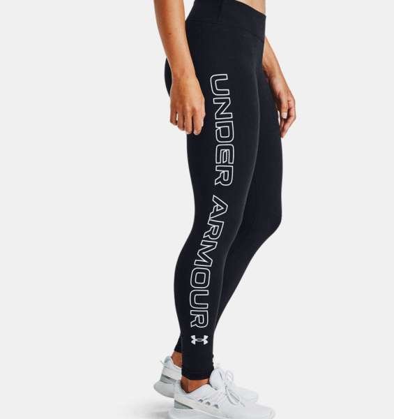 UA Favorite WM Leggings,Black / Whi - Bild 1