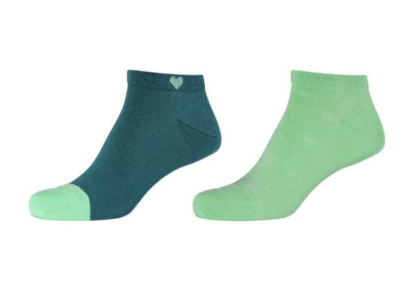 Women ca-soft hearts Socks 2p