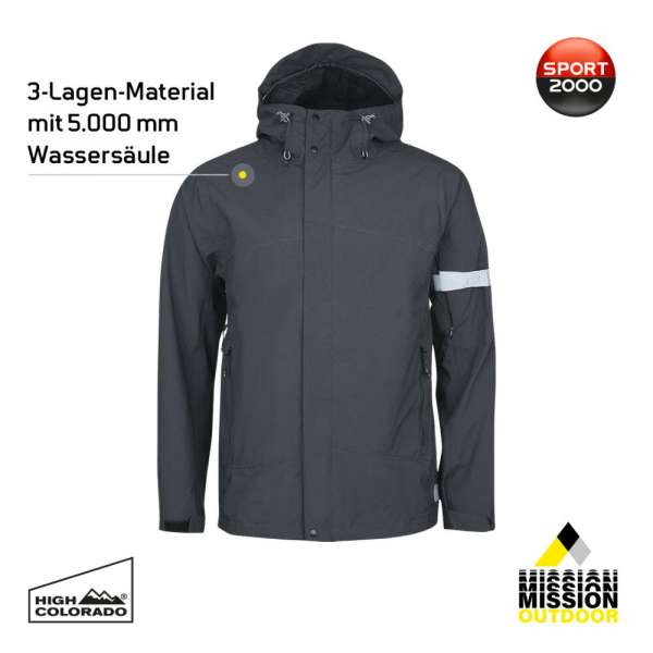 BLENHEIM-M, Men's 3L Jacket,anthra - Bild 1