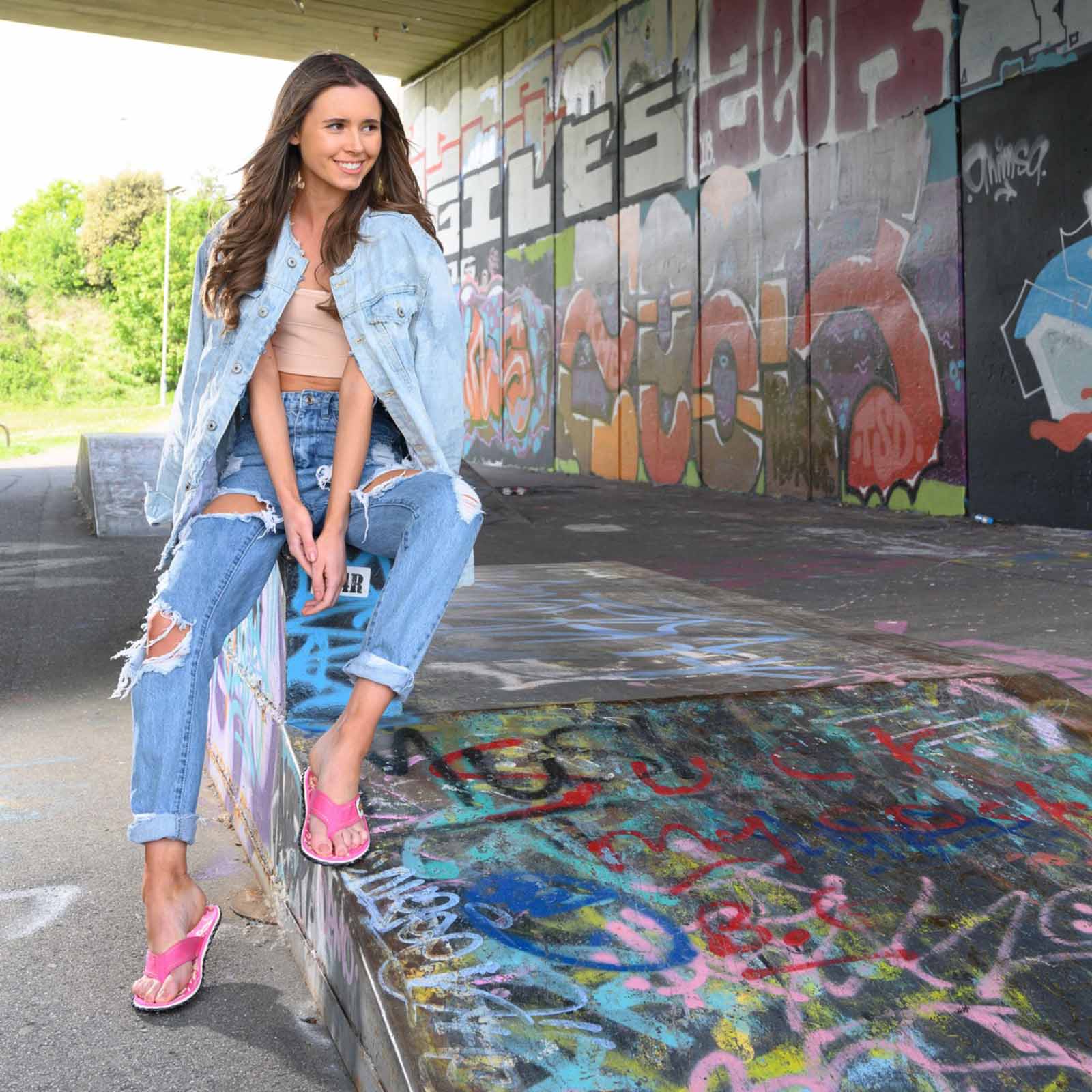 GUMBIES Pink Hibiscus