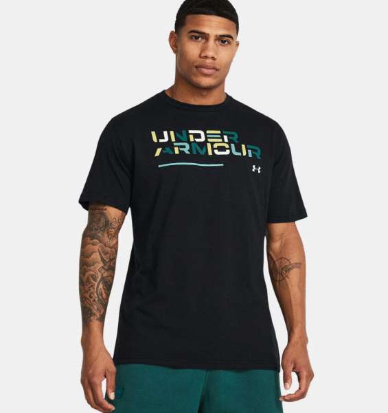 UA Colorblock Wordmark SS-BLK - Bild 1