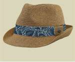 PAC Blues Trilby Straw Hat