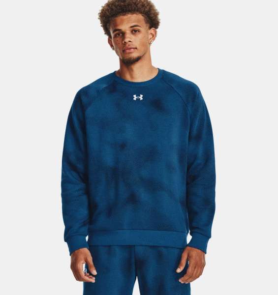 UA Rival Fleece Printed Crew-B - Bild 1