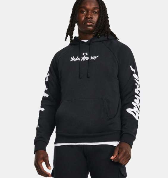 UA Rival Fleece Graphic HD-BLK - Bild 1