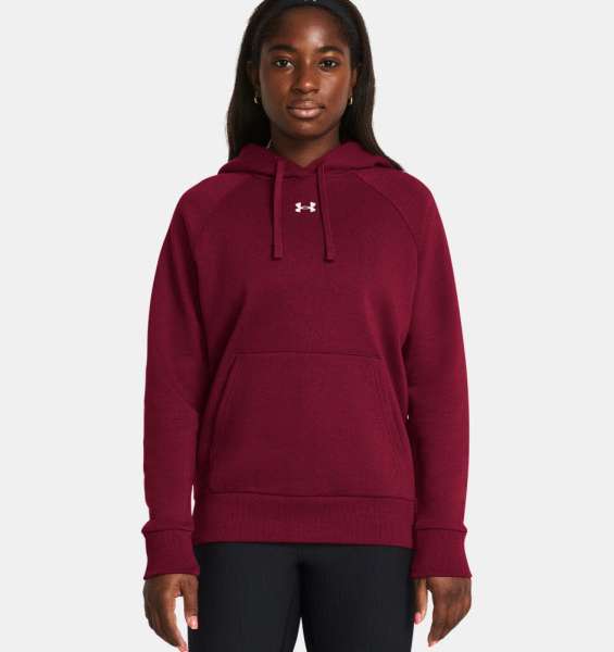 UA Rival Fleece Hoodie-RED - Bild 1