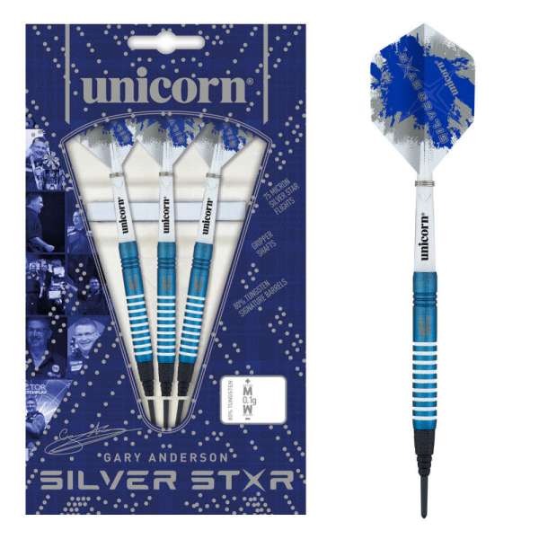 Unicorn Silver Star Blue Gary Anderson S - Bild 1