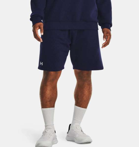 UA Rival Fleece Shorts-BLU - Bild 1