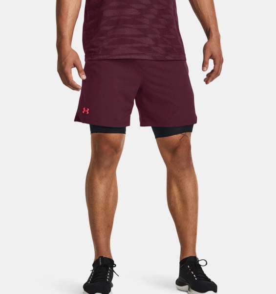 UA Vanish Woven 6in Shorts-MRN - Bild 1