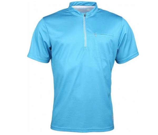 BIKE-M, Mens Zip Shirt,bluejay