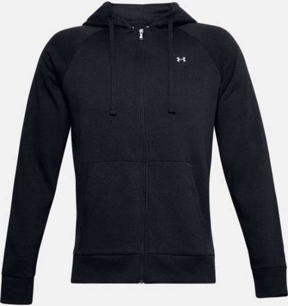 UA Rival Fleece FZ Hoodie,Black - Bild 1