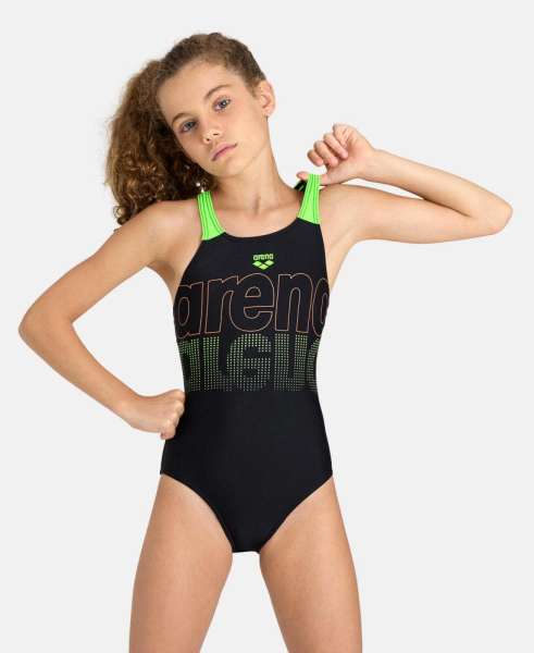 Girls Swimsuit V Back Graphic - Bild 1